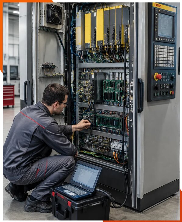 Ремонт систем ЧПУ FANUC промышленных станков в Инте