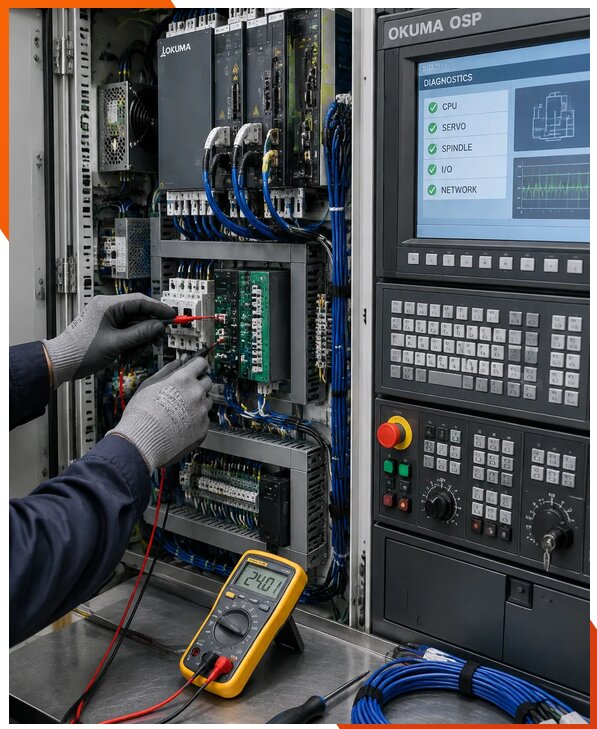 Ремонт систем ЧПУ Okuma OSP в Инте